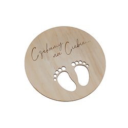 Tabliczka do sesji zdjęciowych- Czekamy na Ciebie. 2