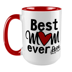 Kubek XXL (450ml) - " Best mom ever ".