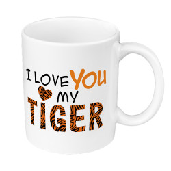 Kubek 330 ml kolorowy "I love You My Tiger". 2