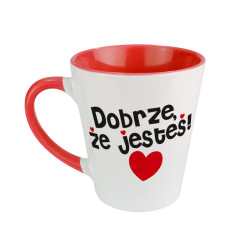 Kubek latte "Dobrze, że jesteś" - super pomysł, aby...