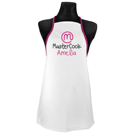 Fartuszek "Master cook Amelia" - podaj imię.