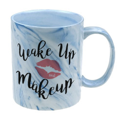 Kubek marmurek specjalnie dla niej- Wake Up Make Up-...