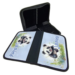 Piórnik dwustronny "Panda" oraz imieniem Twojego dziecka.
