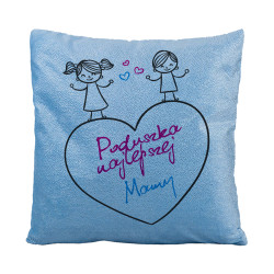 Brokatowa poduszka dla Mamy- prezent z okazji Dnia Mamy.