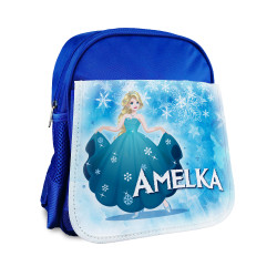 Plecak dla przedszkolaka - Królowa Lodu Frozen z imieniem.