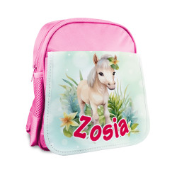 Plecak dla przedszkolaka - Konik z imieniem.