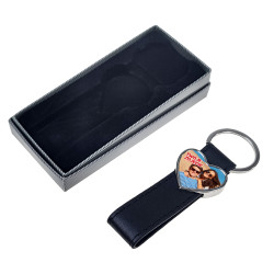 Elegancki skóropodobny brelok ze zdjęciem - idealny na... 2