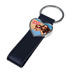 Elegancki skóropodobny brelok ze zdjęciem - idealny na...