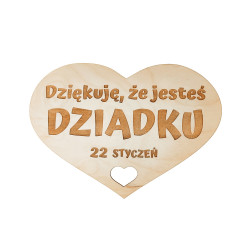 Tabliczka do sesji zdjęciowych- Dziękuję, że jesteś Dziadku.