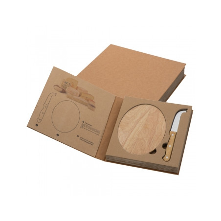 Deska oraz nóż do sera- elegancki zestaw prezentowy