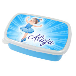 Pudełko na kanapki - śniadaniówka "Baletnica Blue" z...