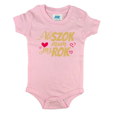 Body dla dziewczynki na roczek - krótki lub długi rękaw - Ale szok mam już rok.