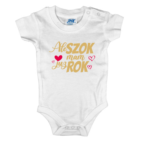 Body dla dziewczynki na roczek - krótki lub długi rękaw - Ale szok mam już rok.