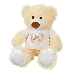 Maskotka miś duży "Serce" z imionami oraz datą ślubu -...