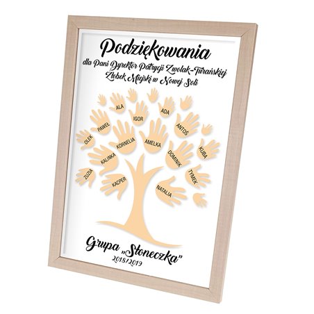 Podziękowania dla nauczyciela - drzewko.