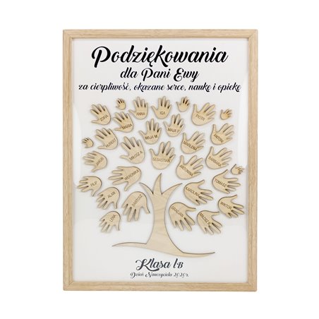Podziękowania dla nauczyciela - drzewko.