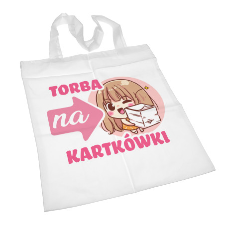 Super torba na zakupy z długimi uszami -  " Torba na kartkówki"- kolorowa.