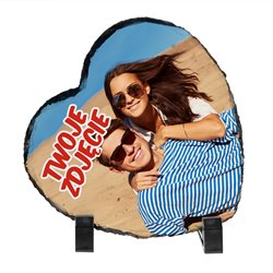 Foto granit (płyta granitowa) w kształcie serca z Twoim zdjęciem, personalizacją.