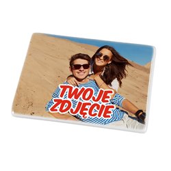Magnes ceramiczny na lodówkę z Twoim zdjęciem lub grafiką- prostokąt.