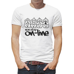 Koszulka unisex z grafiką małpki - Nie widzi, nie słyszy,... 2