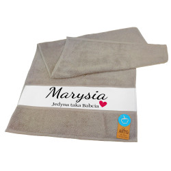 Ręcznik 50 x 100cm dla Babci- "Jedyna taka Babcia"- podaj...