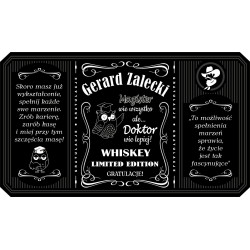 Personalizowana etykieta na alkohol w stylu Jack Daniel's...