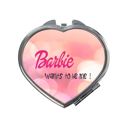 Lusterko "Barbie want to be me" - różne kształty.