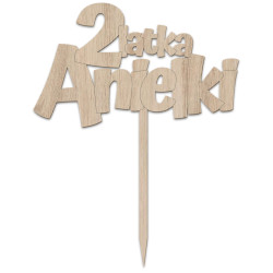 Topper na tort z okazji roczku - 1 roczek, 2 latka, 3 latka, 4 latka, 5 lat z imieniem. 2