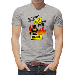 Koszulka z grafiką dla strażaka- męska unisex.