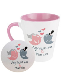 Zestaw - kubek latte z podkładką na kubek - dla młodej... 2