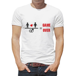 "Game over" - koszulka męska z tekstem- świetny prezent...