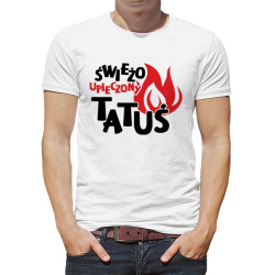 Koszulka męska dla młodego taty z napisem " Świeżo...