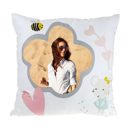 Urocza poduszka Just for You z Twoim zdjęciem.