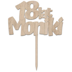 Topper na tort na urodziny - z imieniem solenizanta-...