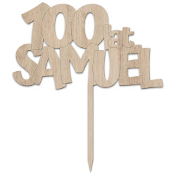 Topper na tort na urodziny - z imieniem solenizanta- 100...