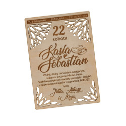 Kartka z życzeniami na Ślub- super pamiątka dla Młodej Pary.