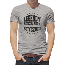 Koszulka na urodziny - "Legendy rodzą się"- podaj miesiąc.
