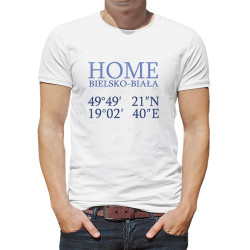 Koszulka unisex z napisem "Home"- podaj miasto i...
