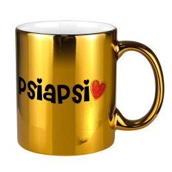 Lustrzany kubek specjalnie dla niej - PSIAPSI- prezent... 2