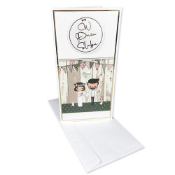 Ręcznie robiona kartka z życzeniami na Ślub- super...