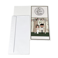 Ręcznie robiona kartka z życzeniami na Ślub- super... 2