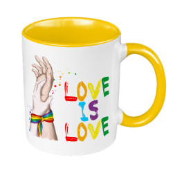 Kubek 330 ml kolorowy "Love is Love".