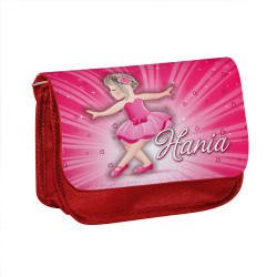 Piórnik personalizowany z imieniem dziecka "Różowa...