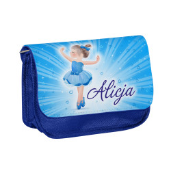 Piórnik personalizowany z imieniem dziecka "Niebieska...