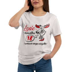 Koszulka damska taliowana z 18 okazji urodzin... 2