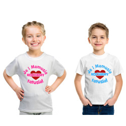 Koszulka dziecięca "Ja i mamusia kochamy tatusia".