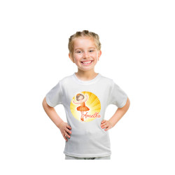 Koszulka dziecięca "Żółta baletnica"- podaj imię dziecka.