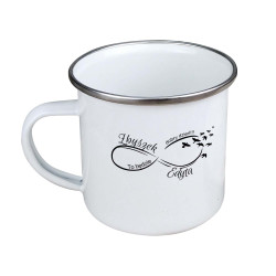 Kubek emaliowany dla pozytywnie myślącej Pary- podaj...