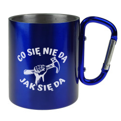 Kubek z karabinkiem - Co się nie da jak się da.