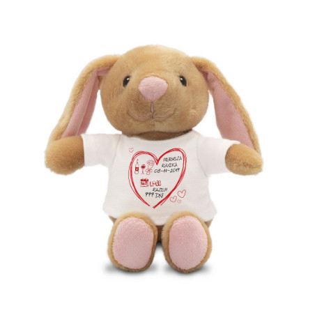 Królik brązowy dla bliskiej Ci osoby- Pierwsza Randka- 18cm.